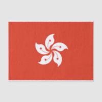 Flag of Hong Kong Tissue Paper