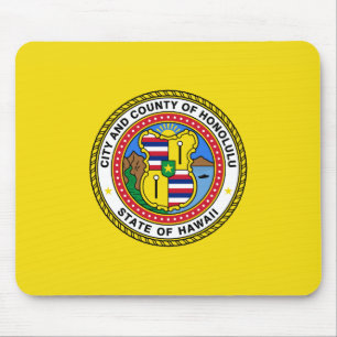 Flag of Honolulu (Hawaii) Mouse Pad
