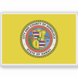 Flag of Honolulu, Hawaii, USA