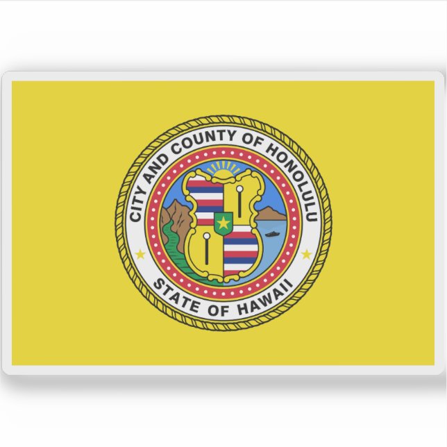 Flag of Honolulu, Hawaii, USA (Front)