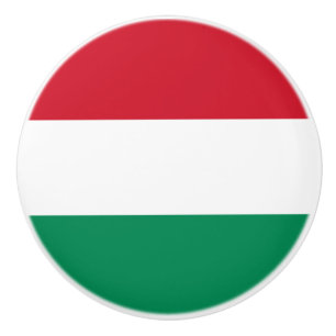 Flag of Hungary Ceramic Knob