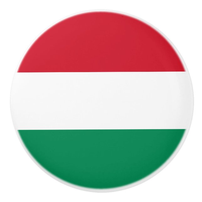 Flag of Hungary Ceramic Knob (Front)