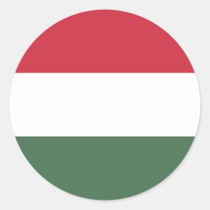Flag of Hungary Classic Round Sticker