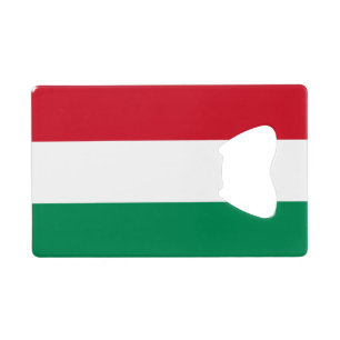 Flag of Hungary Credit Card Bottle Opener
