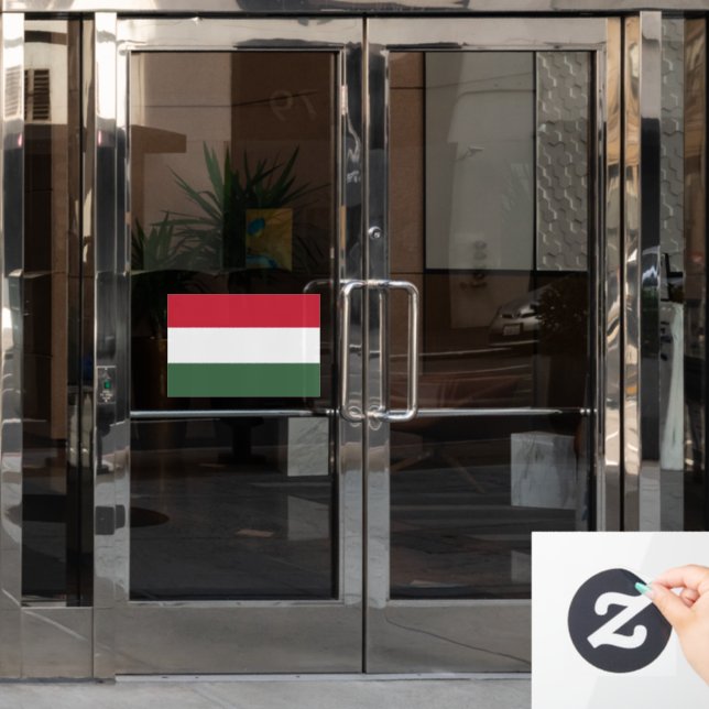 Flag of Hungary custom-cut  (Office Door)