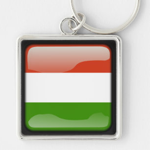 Flag of Hungary Key Ring
