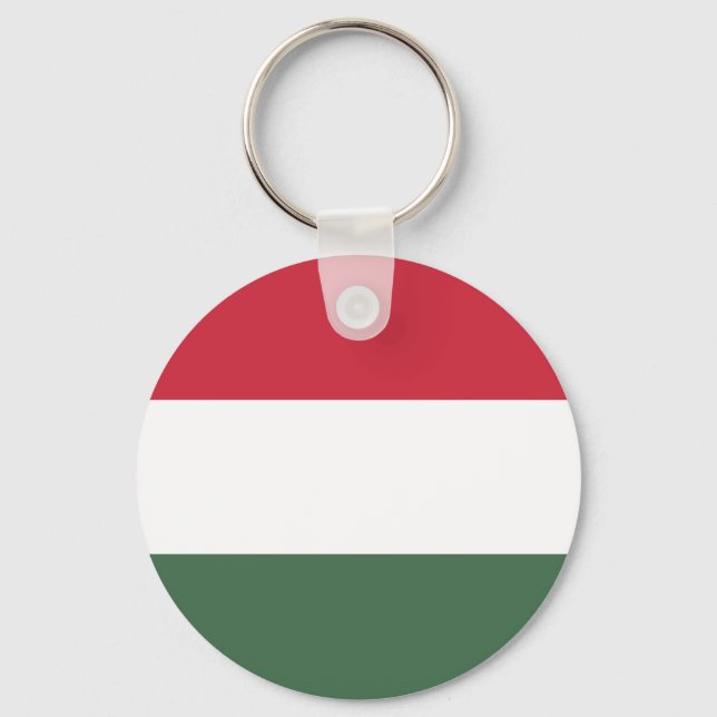 Flag of Hungary Key Ring (Front)