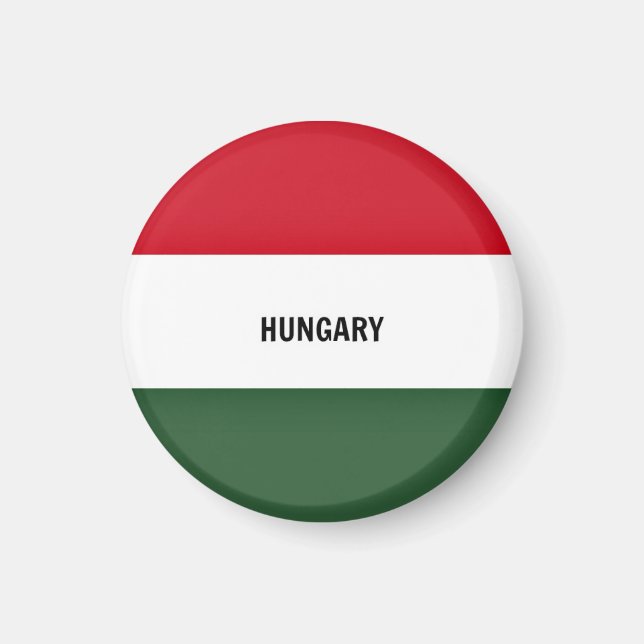 Flag of Hungary, labelled Magnet (Front)