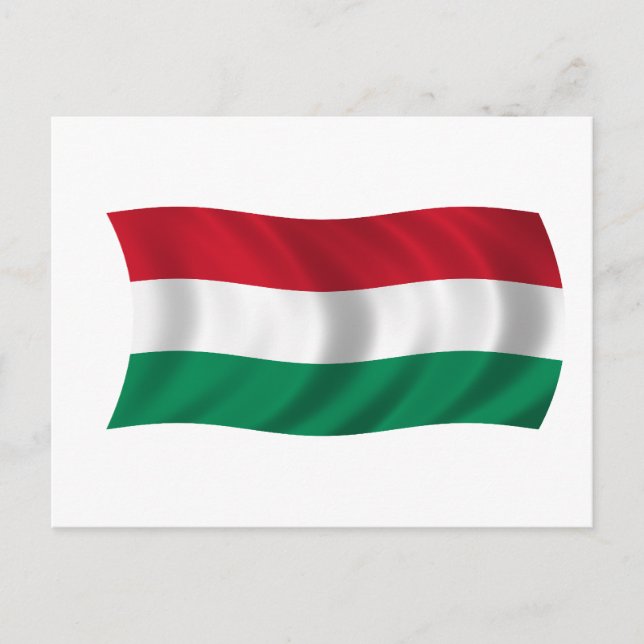 Flag of Hungary Postcard (Front)