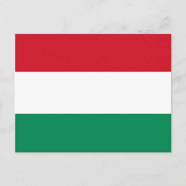 Flag of Hungary Postcard (Front)