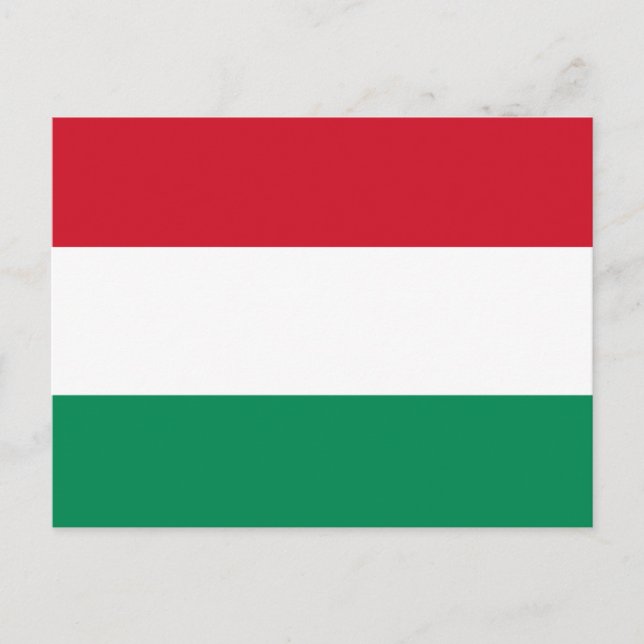 Flag of Hungary Postcard (Front)