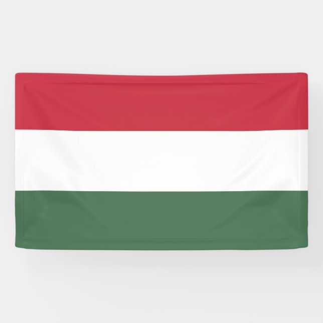 Flag of Hungary tricolor Banner (Horizontal)