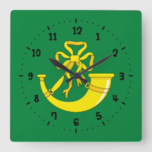 Flag of Huntingdonshire Square Wall Clock