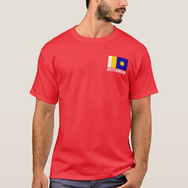 Flag of Hutchinson, Kansas T-Shirt (Front)