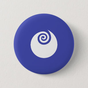 Flag of Ibaraki Prefecture, Japan 6 Cm Round Badge