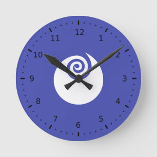 Flag of Ibaraki Prefecture, Japan Round Clock