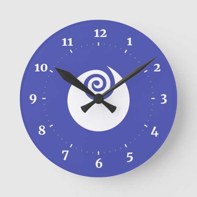 Flag of Ibaraki Prefecture, Japan Round Clock (Front)
