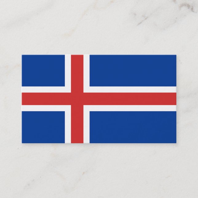 Flag of Iceland Business Cards (Front)