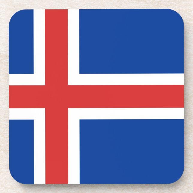 Flag of Iceland Coaster (Front)