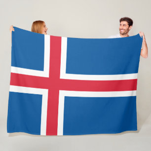 Flag of Iceland Fleece Blanket