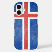 Flag of Iceland Grunge