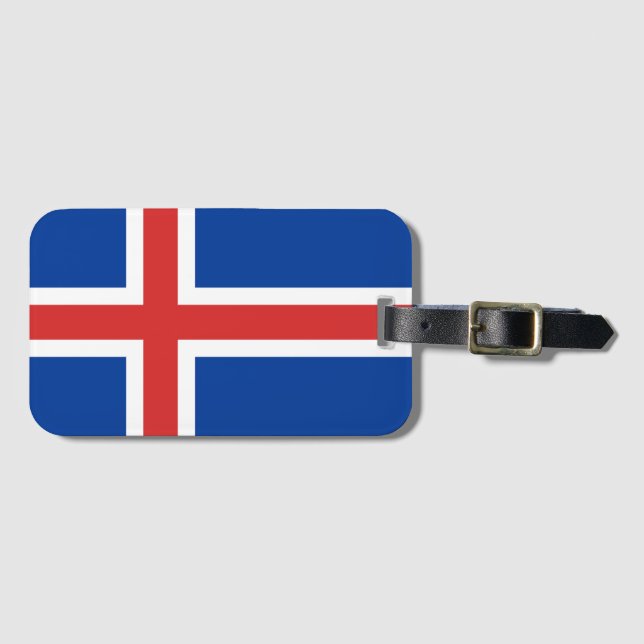 Flag of Iceland Luggage Tag (Front Horizontal)
