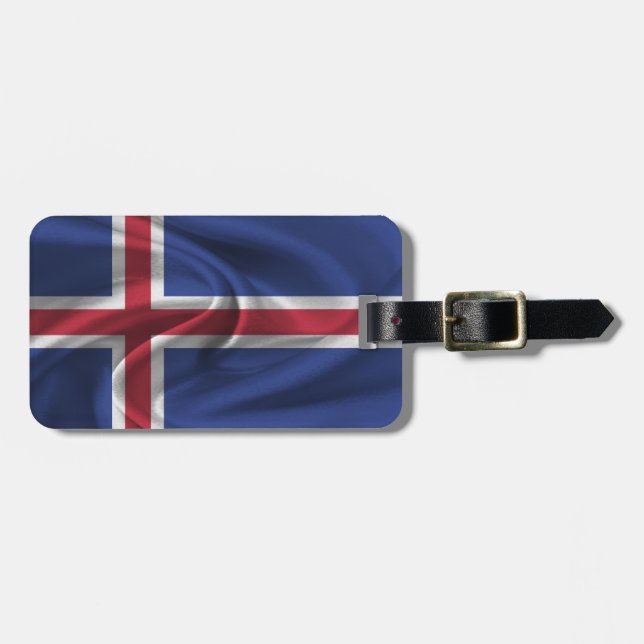 Flag Of Iceland Luggage Tag (Front Horizontal)
