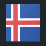 Flag of Iceland Notepad<br><div class="desc">Flag of Iceland - íslenski fáninn</div>