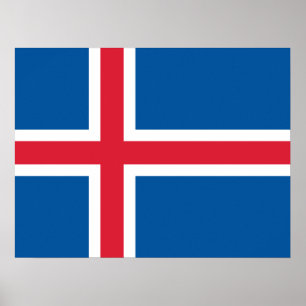 Flag of Iceland Poster