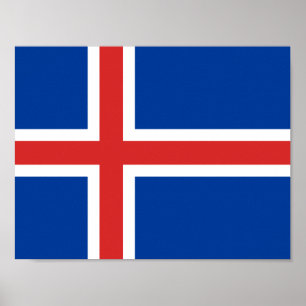 Flag of Iceland Poster