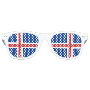 Flag of Iceland Retro Sunglasses