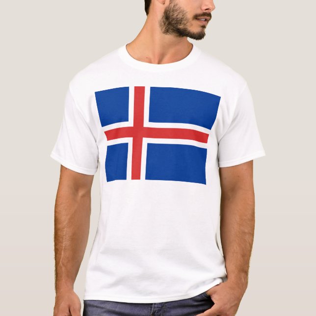 Flag of Iceland T-Shirt (Front)