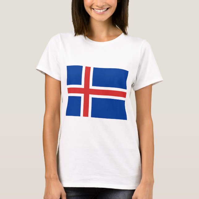 Flag of Iceland T-Shirt (Front)
