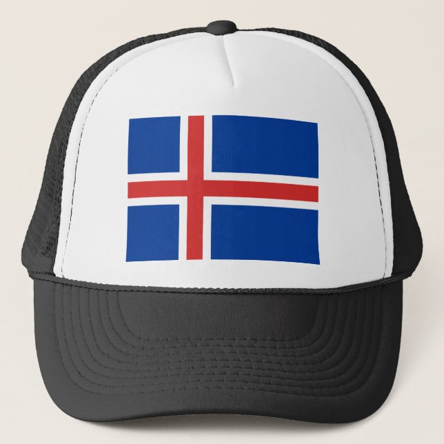 Flag of Iceland Trucker Hat (Front)