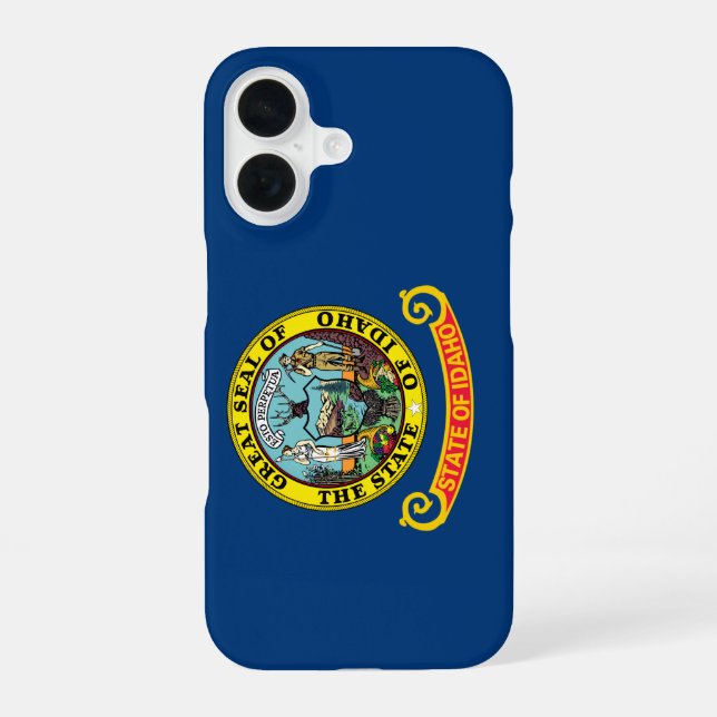 Flag of Idaho iPhone 16 Case (Back)