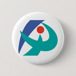 Flag of Iga, Mie, Japan 6 Cm Round Badge