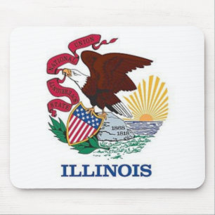 Flag of Illinois Mouse Pad