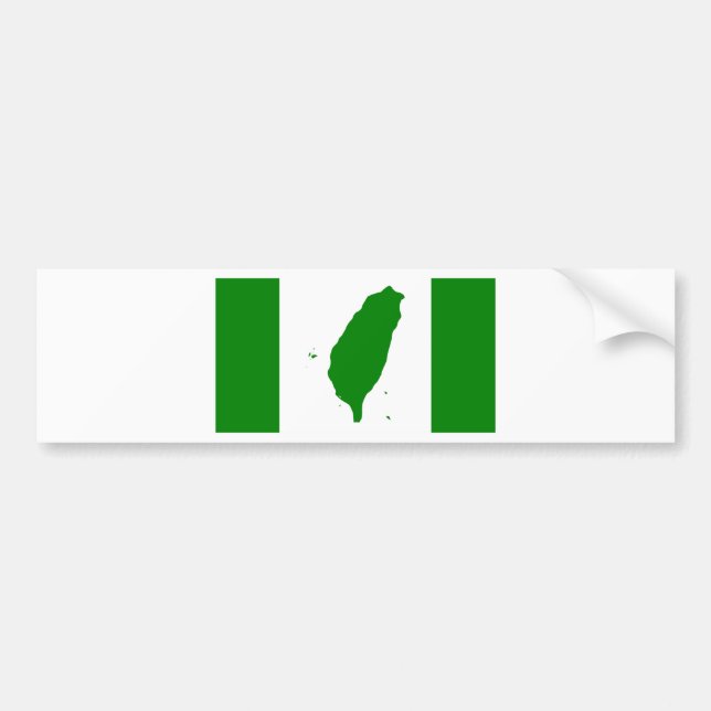 Flag of Independent Taiwan - 臺灣獨立運動 - 台灣獨立運動 Bumper Sticker (Front)