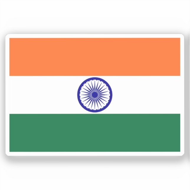 Flag of India custom-cut  (Front)