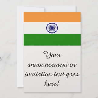 Flag of India Invitation