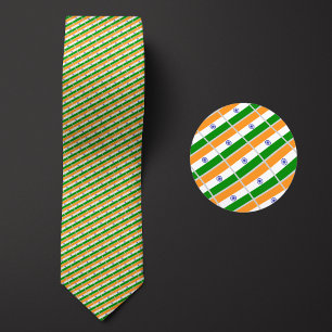 Flag of India Pattern Tie
