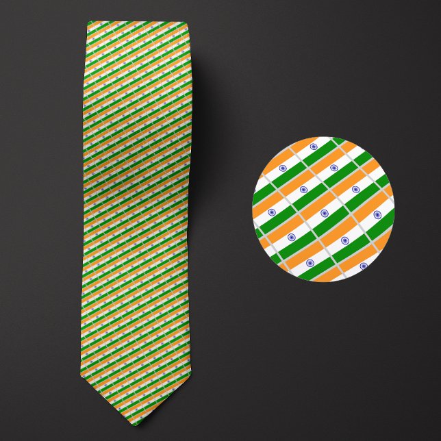 Flag of India Pattern Tie (Creator Uploaded)
