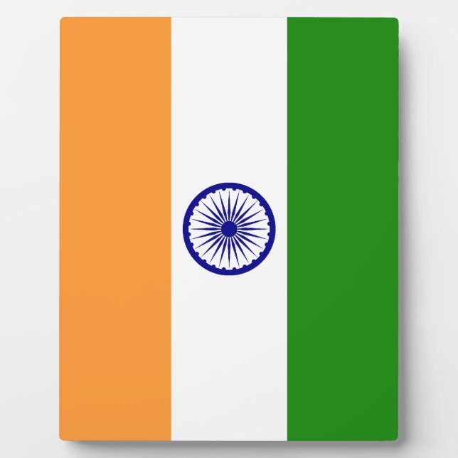 Flag of India Plaque (Front)