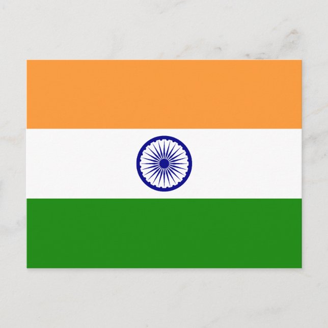 Flag of India Postcard (Front)