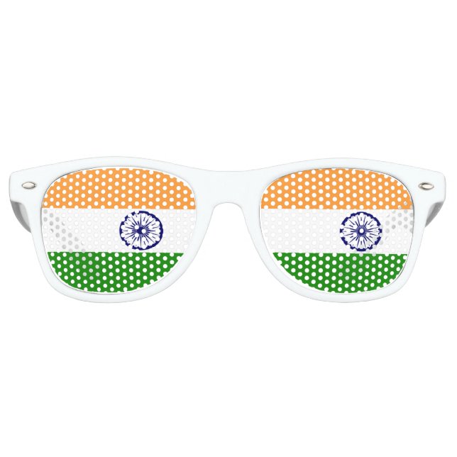 Flag of India Retro Sunglasses (Front)