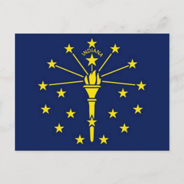 Flag of Indiana Postcard (Front)