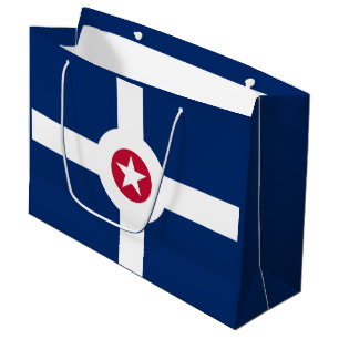 Flag of Indianapolis, Indiana Large Gift Bag