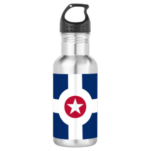 Flag of Indianapolis, Indiana Water Bottle