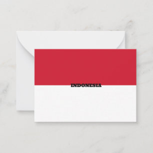 Flag of Indonesia Card