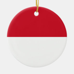 Flag of Indonesia Ceramic Ornament